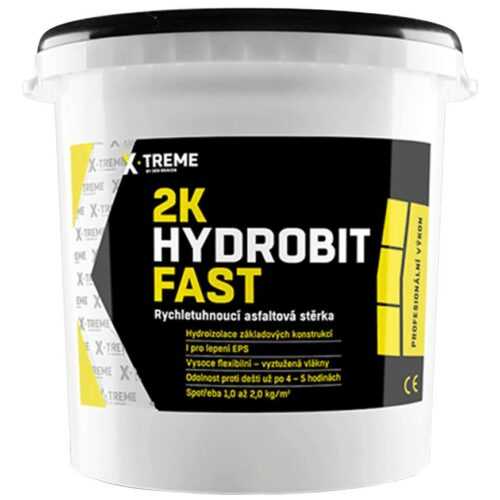 2K Hydrobit Fast – Rychletuhnoucí asfaltová stěrka 15 kg Den Braven