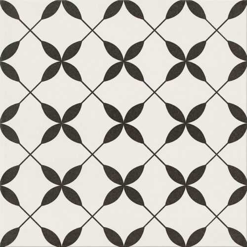 Dlažba Clover black pattern 29