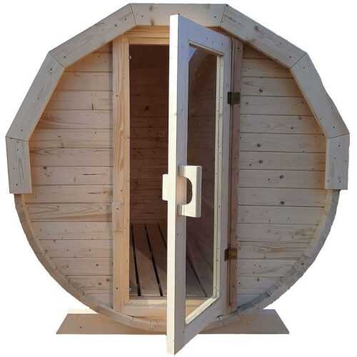 Dřevěná sauna – sud BAUMAX