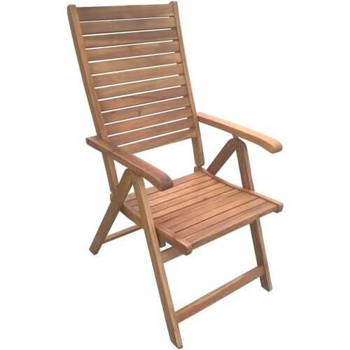 Dřevěná židle 5-polohová BAUMAX