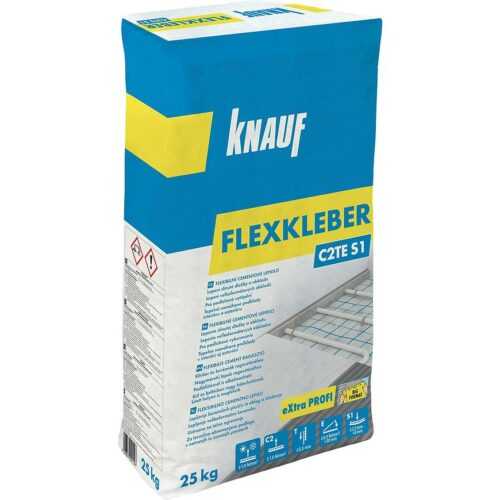 Flexibilní cementové lepidlo na obklady a dlažbu Knauf Flexkleber C2TE S1 mrazuvzdorné 25 kg Knauf