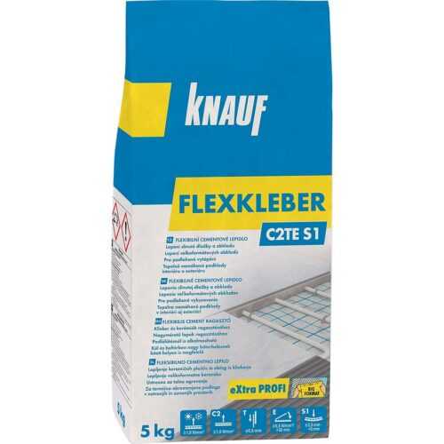 Flexibilní cementové lepidlo na obklady a dlažbu Knauf Flexkleber C2TE S1 mrazuvzdorné 5 kg Knauf