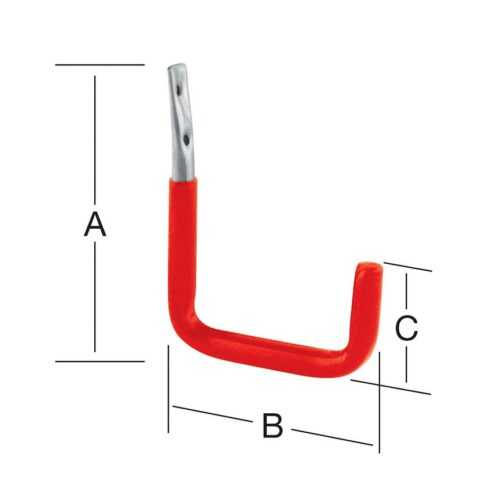 Hák stěna u 302x250x91 gum VORMANN