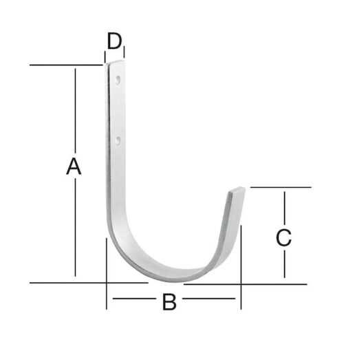 Hák uni 170x90x100x25 zn VORMANN