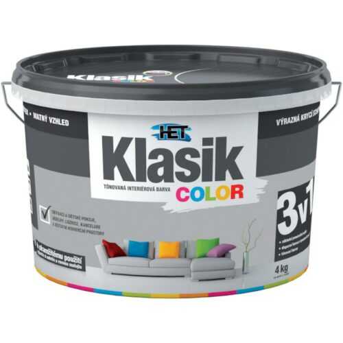 Het Klasik Color 0147 šedý 4kg HET