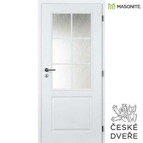Interiérové dveře Aulida 2/3 Sklo Bílé 60P MASONITE