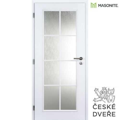 Interiérové dveře Elida Sklo Bílé 60L MASONITE