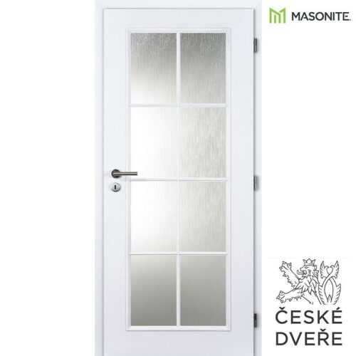 Interiérové dveře Elida Sklo Bílé 60P MASONITE