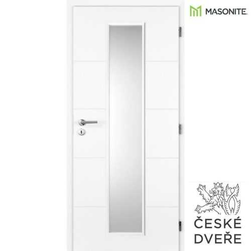 Interiérové dveře Quatro Linea Sklo Bílé 60P MASONITE