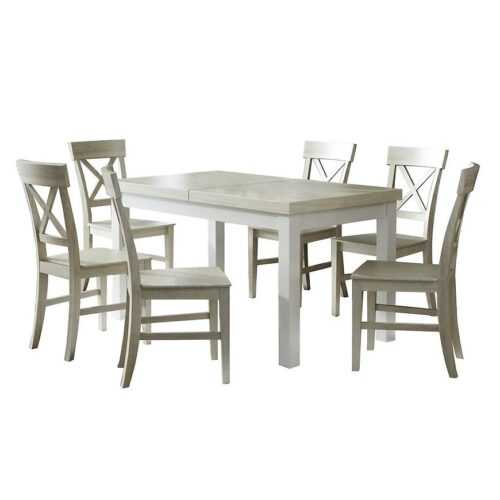 Jídelní set Oliwia 1+6 Dub Sonoma 140x80+80 BAUMAX