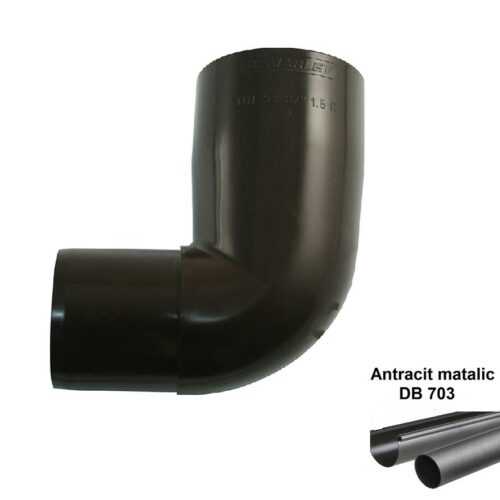 Koleno svodu antracit-metalic 75 mm/45° MARLEY