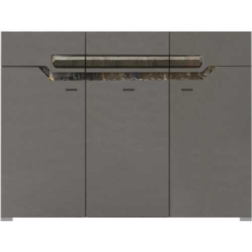 Komoda Davos 130cm Šedá/Tmavy Ořech BAUMAX