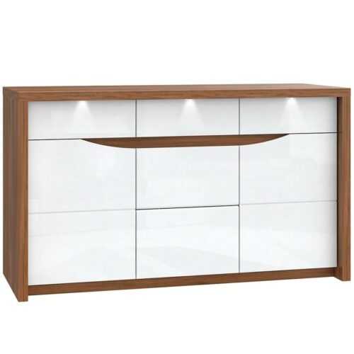 Komoda Saint Tropez 142cm Dub Sangallo/Bílý BAUMAX