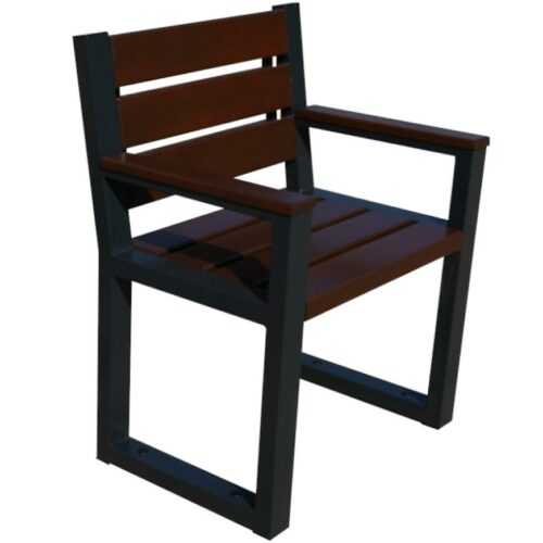 Moderní židle s područkami palisandr BAMAX