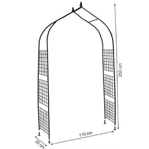 Oblouk Na Růže Ga-B 110x30x250cm BAUMAX