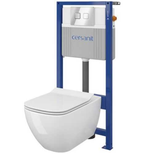 Podomítkový WC set Diago + systém pomalého sklápění + tlačítko CERSANIT