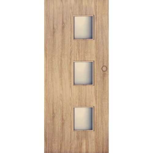 Posuvné dveře Trio 3*3 80L dub sonoma BAUMAX