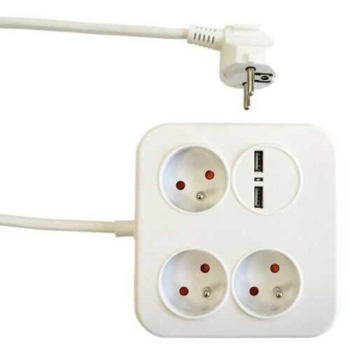 Prodlužovací Přívod Power Square 3-Z + 2usb 34105 1