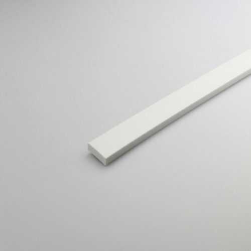 Profil plohý PVC bílý 13x1000 PARQUET MERCADO