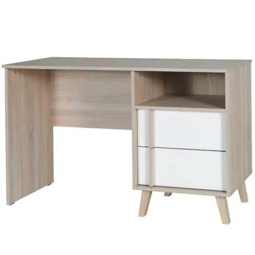 Psací Stůl Malmo 125 cm Dub Sonoma/Bílá BAUMAX