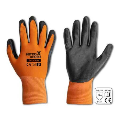 Rukavice ochranné Nitrox orange BAUMAX