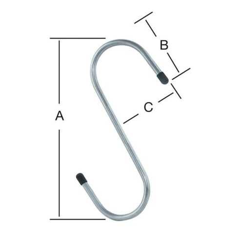 S-hák 175x65x52 mm zn VORMANN