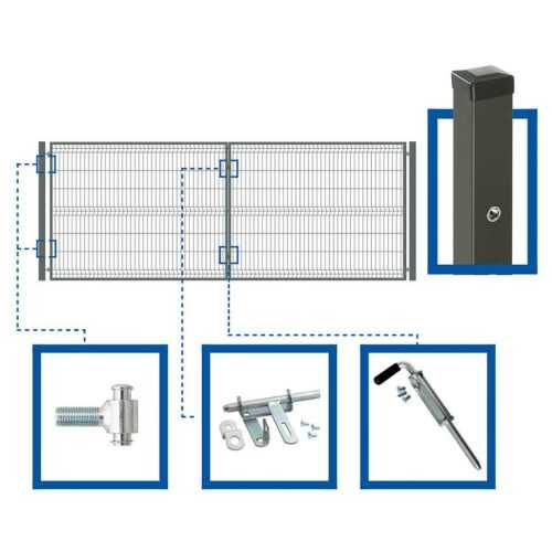 Sada Brána dvoukřídlová WGBRA-T000298 BAUMAX