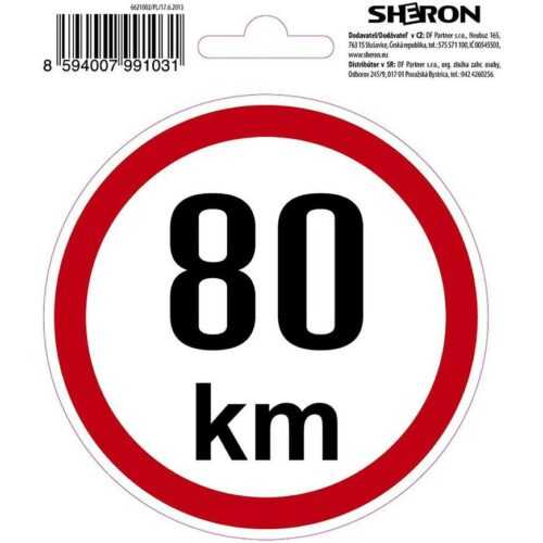 Sheron samolepka - 80 km/h SHERON