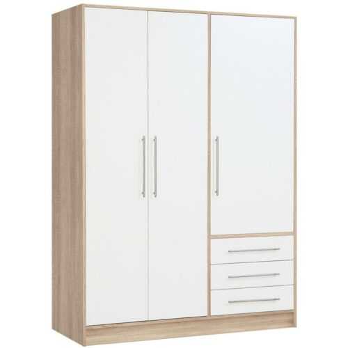 Skříň Jupiter 145cm Dub Sonoma/Bílý Mat BAUMAX