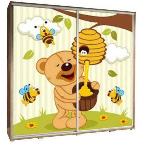 Skříň Penelopa 205 cm medvídek BAUMAX