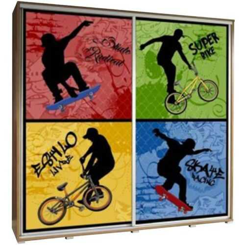 Skříň Penelopa 205 cm skate 1 BAUMAX