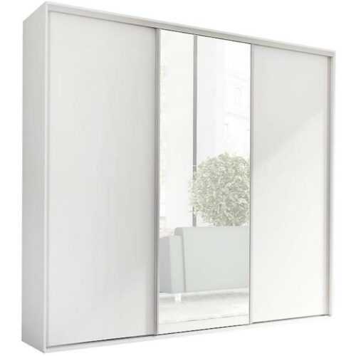 Skříň Se Zrcadlem Grande 254 cm Bílý BAUMAX
