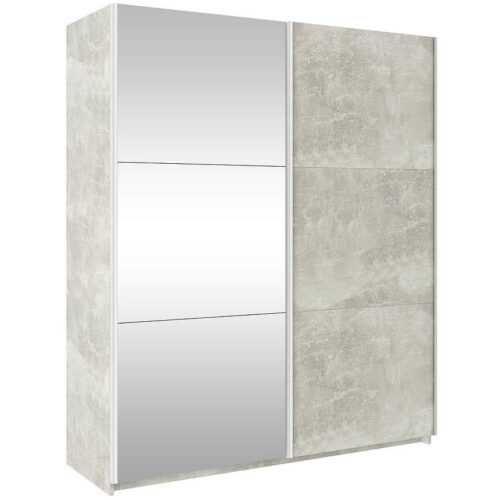 Skříň Se Zrcadlem Trend 170cm Beton/Zrcadlo BAUMAX