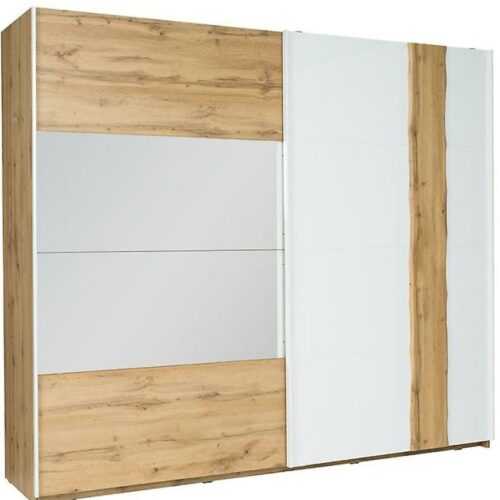 Skříň Wood 12 250 cm Bílá/Wotan BAUMAX