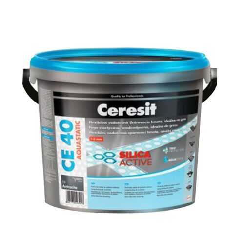 Spárovací hmota Ceresit CE 40 Aquastatic 2 kg cementgrey CERESIT