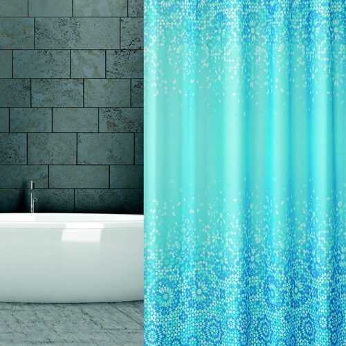 Sprchový zavěs 180x200 W06303 Blue Mosaic BAUMAX