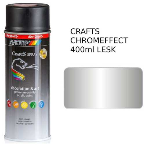 Sprej Crafts effect chromová 400ml MOTIP