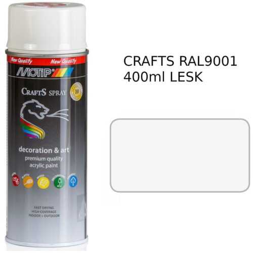 Sprej Crafts krémová lesk RAL9001 400ml MOTIP