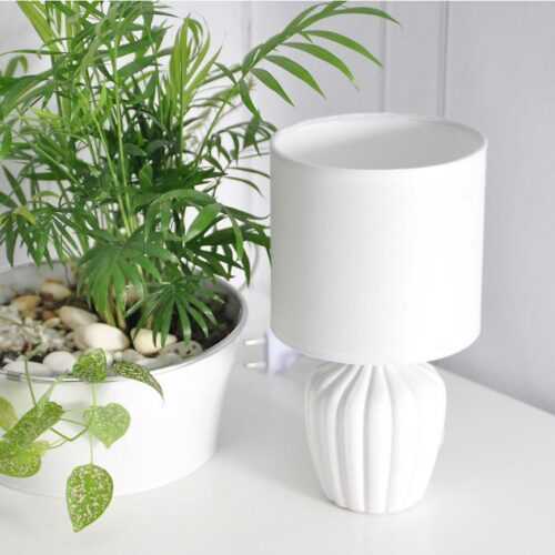 Stolní lampa JT2505-1 bílá LB1 BAUMAX