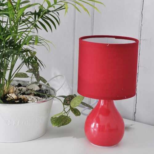 Stolní lampa JT899-6 Červená LB1 BAUMAX