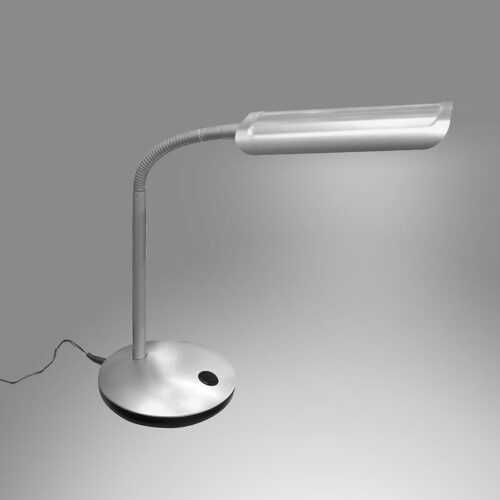 Stolní lampa Qm197b stříbrná LED BAUMAX