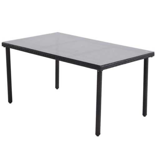 Stůl ratan Haiti hnědý 150x90x73cm BAUMAX