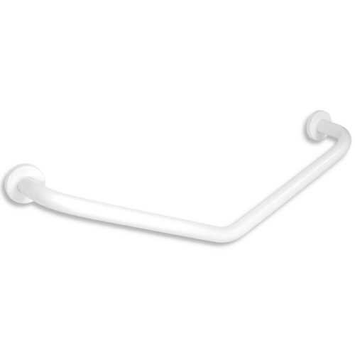 Úhlové držadlo s krytkami 400x400mm bílé R66404