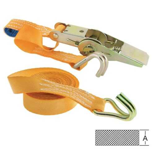 Upínací pás 25/5m ráč. + Š-hák VORMANN