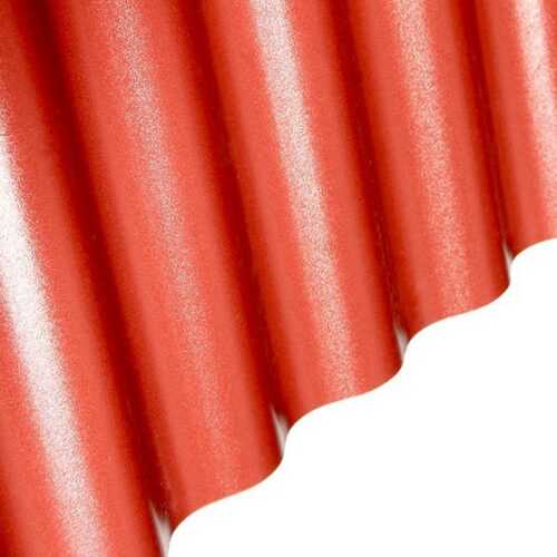 Vlnitá deska PVC 2000 x 900 x 1 mm červená BAUMAX