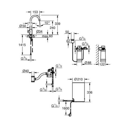 Výpusť s bojlerem stojánková GROHE RED MONO 30085001 GROHE