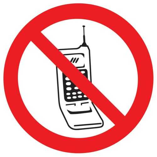 Zákaz používání mobilních telefonů BAUMAX
