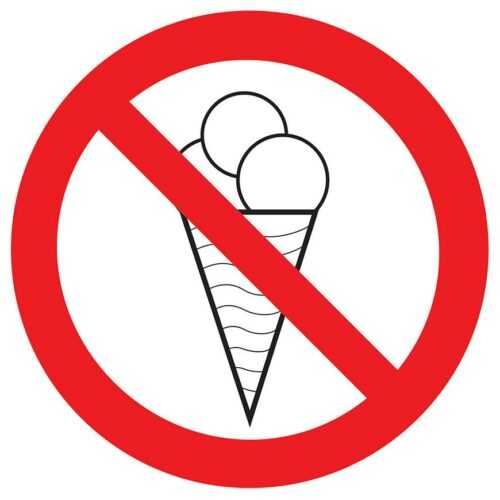 Zákaz vstupu se zmrzlinou