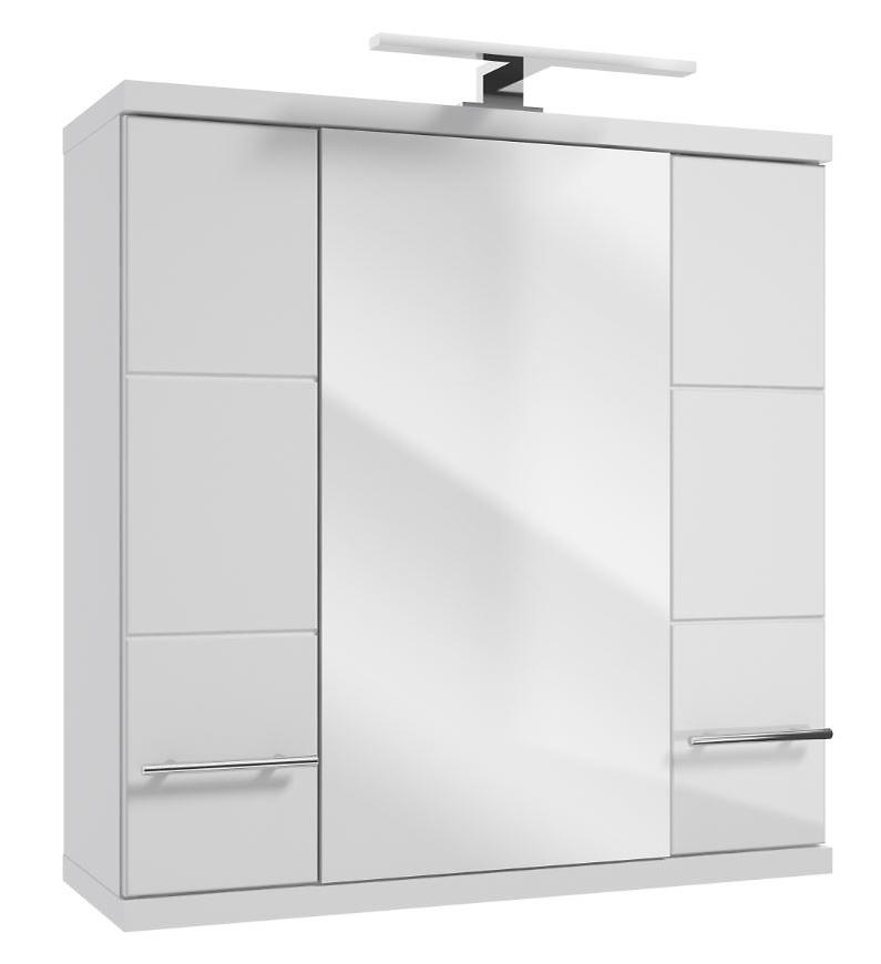 Koupelnová skříňka se zrcadlem bílá Bari 3D0S 70 Baumax