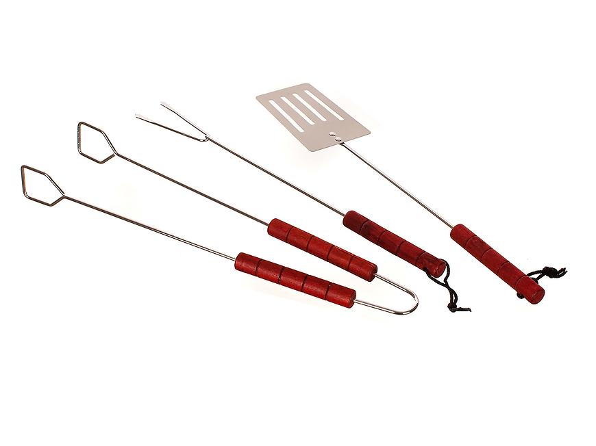 3-dílná sada nářadí z nerezové oceli pro grilování 501 Baumax